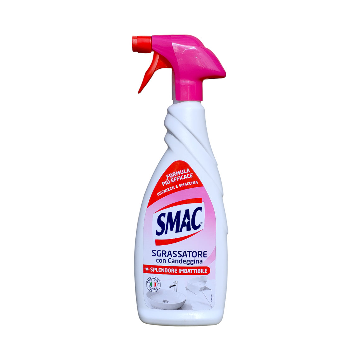 Універсальний спрей для чищення поверхонь SMAC Sgrassatore Con Candeggina з відбілювальним ефектом, 650 мл